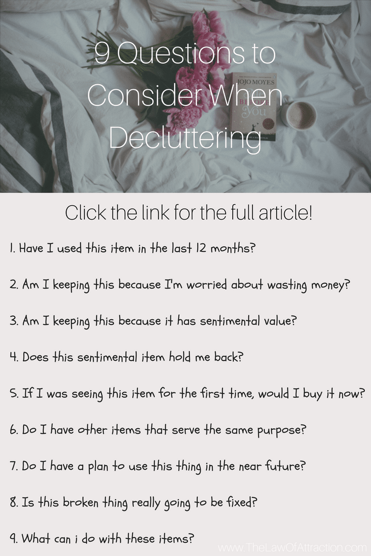 9 questions to consider when decluttering