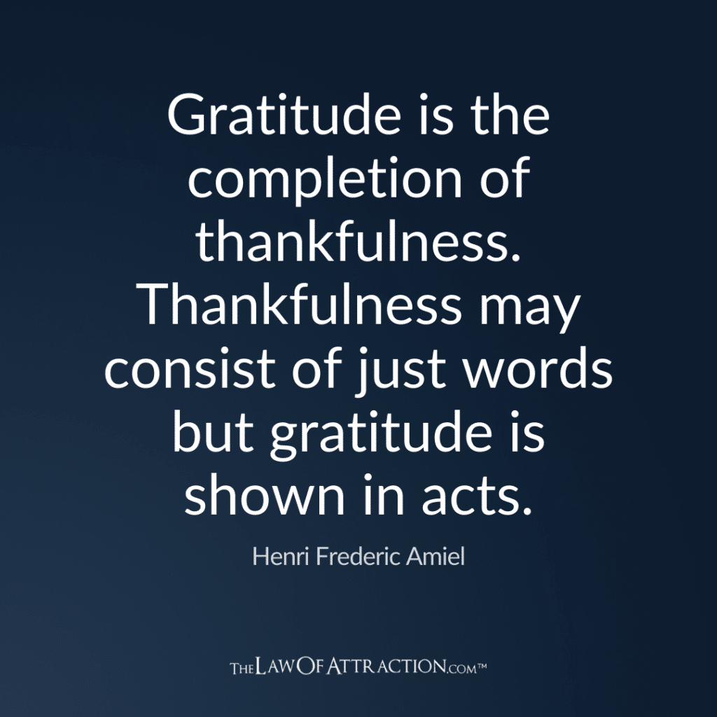 Gratitude Quote By Henri Frederic Amiel
