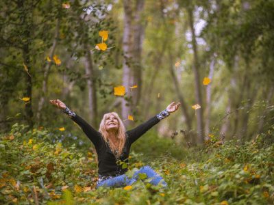 Self-compassion in the woods.