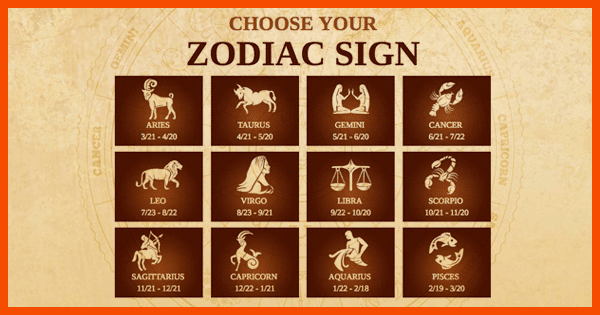 Choose your zodiac sign.