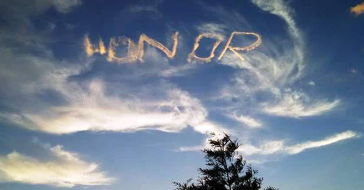 Positive Skywriting Appears over New Orleans.