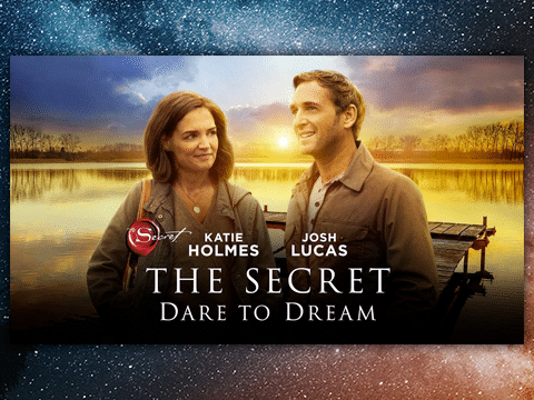 Movie banner for 'The Secret Dare To Dream'