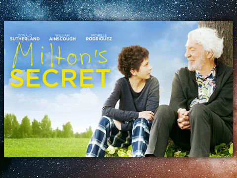 Movie banner for 'Milton's Secret'