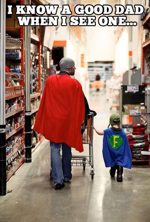 Incredible Dad spends the day with his son.