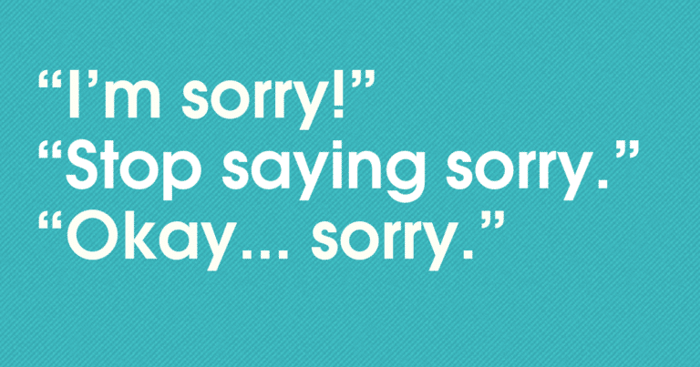 Over-Apologizing: End the constant apologies and foster healthier communication.