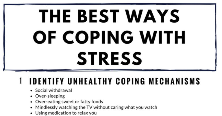 The 5 best tips for coping with stress.